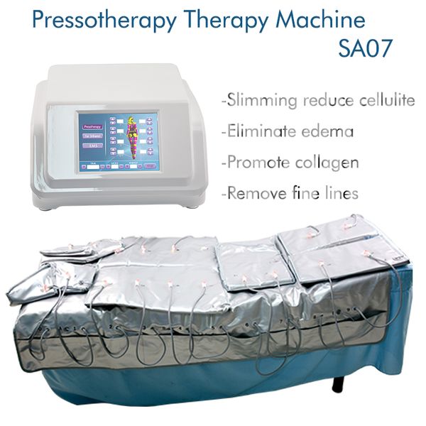 Presoterapia 3 en 1 para adelgazar el cuerpo con presión de aire infrarrojo lejano, máquina de drenaje linfático con corriente EMS