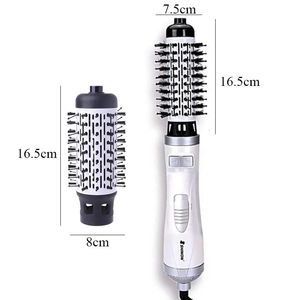 3 en 1 rotatif électrique défriser les cheveux brosse bigoudi sèche-Air peigne négatif Ion HairAir brosses 240329