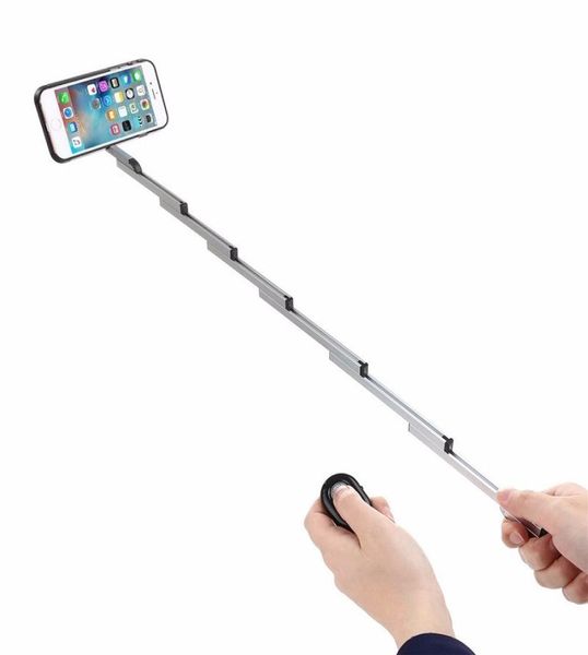 Palo selfie 3 en 1 con cubierta de aluminio para iPhone 876s Plus, selfie plegable con estuche, obturador remoto Bluetooth para iPhone 6S65827778