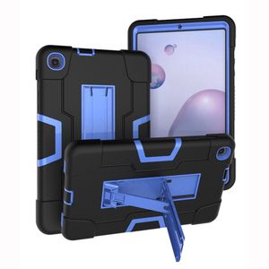 3 en 1 Silicon PC Full Body Case Antichoc Hybride Robot Heavy Duty Enfants Sécurité Robuste Couverture Pour Samsung Tab A T590 T830 T387 T510 T720 P200 T290 P610 T307 A7 T500 Lite T220