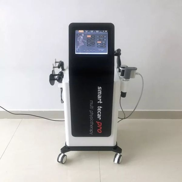 3 en 1 Smart Tecar CET RET Shockwave Pain Therapy Machine de traitement physique par ultrasons à ondes de choc pour la physiothérapie et les blessures sportives