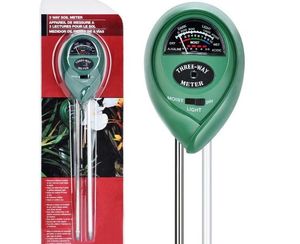 3-in-1 bodemvochtmeter voor tuinieren landbouw met pH-zuurgraad Vocht Zonlicht Testen Tuin Gazon Plant Pot Sensor Tool SN1475