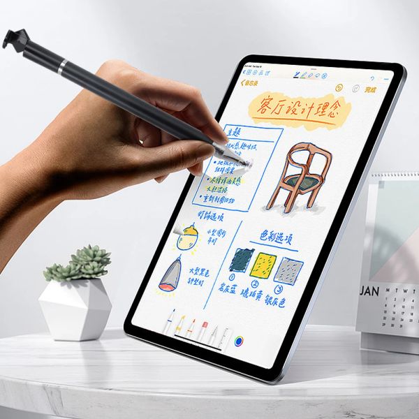Crayon de tablette à écran tactile à stylet de 3 en 1 pour Android iOS Disc Universal Crayon pour Apple iPad iPad Iphone Smartphone Stand