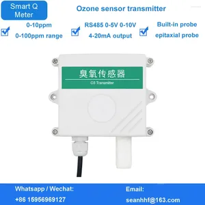 3-in -1 Temperatuur en vochtigheid Ozonsensorzender RS485 0-5V 0-10V 4-20MA Uitgang 0-100ppm Bereikdetector