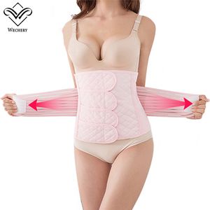 3 In 1 buikbesturing Shapers Body Cotton Pink Belly Band High Taille Shapewear Women Belt Fajas Postparto Post Surgery Board