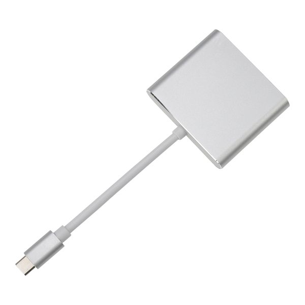 Connecteur d'adaptateur de charge USB 3.0 compatible 3 en 1 de type C vers HDMI pour Macbook Huawei Mate10 Samsung S8 Plus