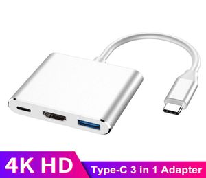 3 in 1 Type C naar HDMIcompatibele connectoren USB 30 Oplaadadapter USBC 31 Hub voor Mac Air Pro Huawei Mate10 Samsung S8 Plus S4192546