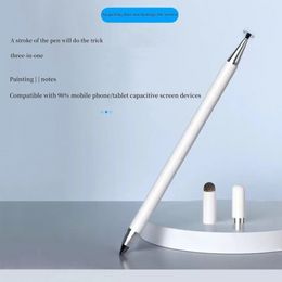 3 en 1 Pen de lápiz óptico universal para tableta móvil para iPhone iPad Dibujo de la tableta Pencil de pantalla táctil capacitiva para Android Huawei
