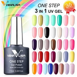 3 in 1 UV-gellak One Step gellak VENALISA Losweken Organische UV LED-nagelgellak Nail Art Salon Aankomstvernis 240318
