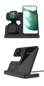 3 In 1 draadloze opladerstandaard voor Samsung Galaxy S23 S22 21 Ultra S20 15W snellaad Dock Station Watch5 Pro Holder Buds2 Pro