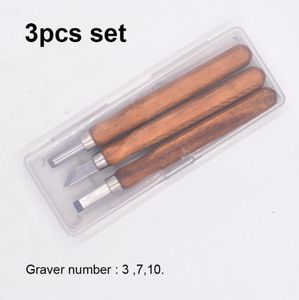 3 in 1 houtsnede graveermes beeldhouwen mes scherpe graver burin nicking tool mini chisel 3 stks set houtsnijwerk gereedschap 200 set / lot