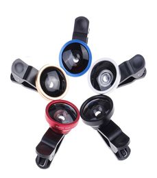 3 In1 Wide Angle Macro Fisheye Lens Camera Mobiele telefoonlenzen Fish Eye Lentes voor iPhone -smartphonemicroscoop7008902