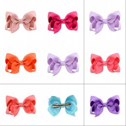 3 inch haar boog baby meisje haar boog boutique grosgrain lint clip hairbow pinwheel haarspelden Haarspeldaccessoires 352 U2