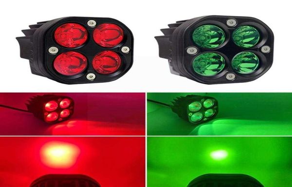 Barre lumineuse de travail Led de 3 pouces, 12V 24V, pour voiture, feu antibrouillard jaune, 4x4, moto tout-terrain, tracteurs, feux de conduite, tache carrée blanche G8A95186856