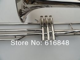 3 Sleutels Tenor Trombone 85 Legering Koper Tube Silver Plating Surface Musical Instrument Trombone voor Student met Case