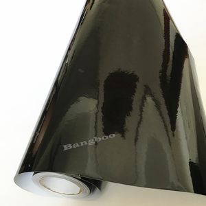 3 strati 1 52x18 m Involucro in vinile per auto nero lucido impermeabile Lucido color caramello Adesivo per rivestimento in vinile per carrozzeria 301p