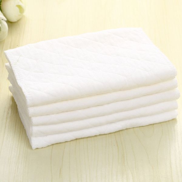 Couche-culotte en coton 3 couches pour bébé, 45x16cm, en tissu blanc doux, de haute qualité, prix de gros