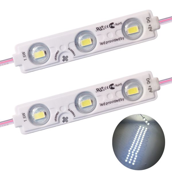 3 Module LED Blanc 5730 SMD 50-60LM par led Lumière décorative étanche pour enseignes publicitaires avec ruban adhésif crestech168
