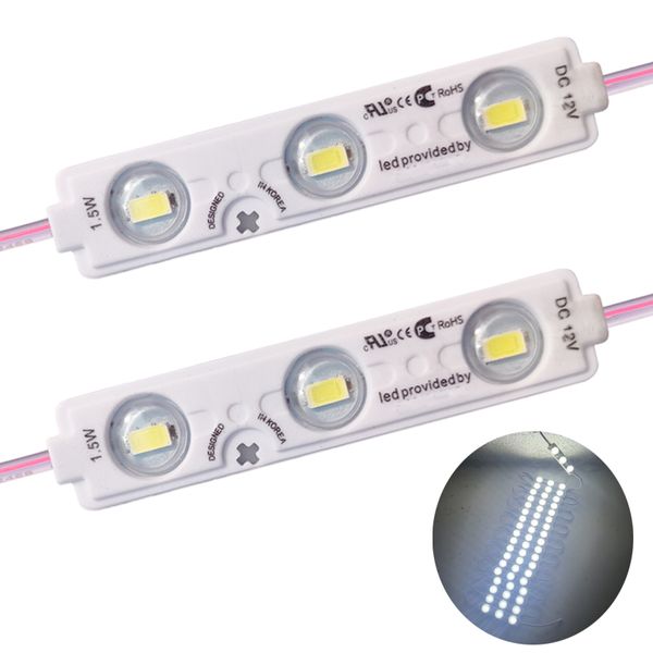 3 Module LED Blanc 5730 SMD 50-60LM Par led Lumière décorative étanche pour enseignes publicitaires avec ruban adhésif usalight