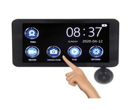 3 lentilles Car DVR Tableau de bord Caméra Véhicule Enregistreur de conduite 4quot FHD 1080p Avant arrière 360 ° Rotation Cams détachables 170 ° 140 ° 1322235