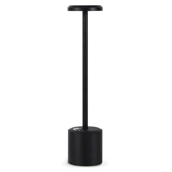 Brillo de 3 niveles Lámparas de escritorio portátiles LED Inalámbrico Interior Exterior Luz nocturna Batería recargable Lámpara de mesa táctil para el restaurante del hotel Dormitorio al lado de la luz