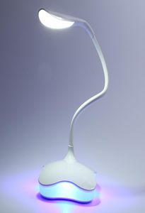 Lampe de bureau à capteur LED variable à 3 niveaux, protection des yeux, éclairage nocturne Flexible, lampe de Table avec câble USB pour étude 4178672