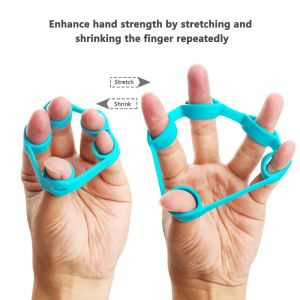 3 niveaux Bandes de résistance à la civière Finger Bands Fonde-doigt Exercice Grip Trainers Rings pour soulager la réhabilitation des blessures de la douleur