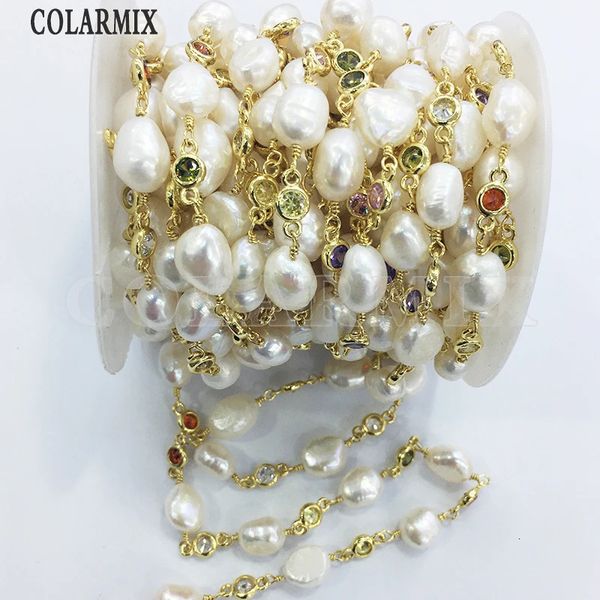 Collier chaîne artisanal de 3 mètres, couleurs micro, chapelet en perles de cristal, accessoires, bijoux pour femmes, 51115 240127