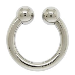 Bijoux de perçage de 3 mm à 10 d'épaisseur, anneau de mamelon d'haltère circulaire, anneaux à vis en acier inoxydable 240127