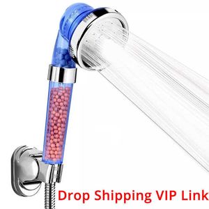 3-Mode Ionic Premium Chlore Filtre Haute Pression Économiseur D'eau Pulvérisateur Pommeau De Douche Douche Pour VIP Drop 210724