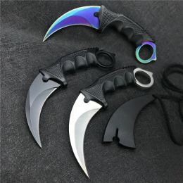 3 modelos CS Go Claw Knife Mini cuchilla fija Cuchillo portátil Utilidad Tactical Tactical Campo Camping Knife EDC Herramientas con vaina