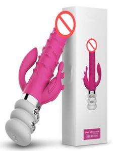 3 Motorverwarming Stuwkracht Vibrerend Roterend G Spot Clitoris Anal Dildo Vibrator Sekspeeltjes voor vrouw Marsturbator Massagemachine7902288