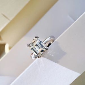 3 oct taille forme carrée brillant diamant qualité luxueuse pour les femmes bijoux de mariage cadeau livraison gratuite PS6437