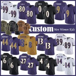 8 Lamar Jackson 4 Zay Flowers Maillot de football Derrick Henry Justin Tucker Roquan Smith Mark Andrews Kyle Hamilton Marlon Humphrey Isaiah Probablement JK Dobbins Ray Lewis