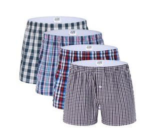 3 Pack Classic Plaid Men Boxer shorts Heren ondergoed stammen katoen ondergoed boksers voor mannelijk geweven homme bokser pijl panties8641189