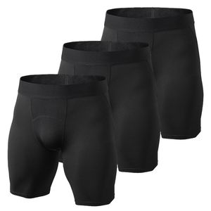 Paquete de 3 pantalones cortos para hombre con estampado 3D de camuflaje, medias atléticas, pantalones cortos ajustados, parte inferior para hombre