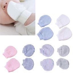 3 par/set guantes simples de punto para bebés recién nacidos anti-coma anti-glove glove infantil suministros de guardamanos L2405