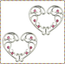 3 paires Clip sexy non percé sur une fausse bague de mamelon rose diamant de bijoux de bijoux de blindage couverture de couverture de sexe adulte Piercing réglable S4255176