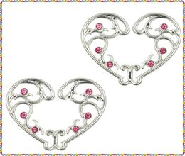 3 paires Clip sexy non percée sur une fausse bague de mamelon rose rose bijoux bijoux de bijoux couverture de couverture de sexe adulte perçable réglable S1314774