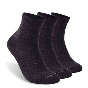 3 pares de calcetines deportivos para correr, ZEALWOOD, calcetines unisex de lana merino con cojín antiampollas para senderismo