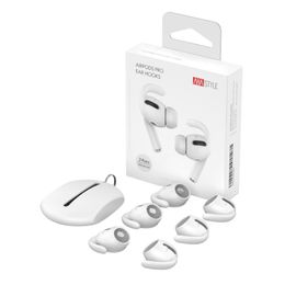 3 Pairs Headset Accessoires Zachte Siliconen Oorhaken voor Airpods Pro Anti-Slip Oordopjes Covers Tips + Pouch voor Apple Air Pods