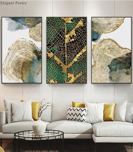 3 panelen blad- en stamtextuur Scandinavische muurposter afdrukken abstract canvas olieverfschilderij moderne decoratieve foto's woonkamer thuis9027345