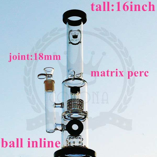 Bong New Design narguilé Bongs Conduites D'eau En Verre Pyrex avec Lèvres Colorées 18mm Joint Beaker Bong Oil Rigs