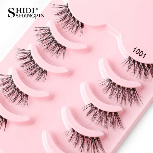 3 PCFalse Eyelashes 5 Pairs Half Eye Lashes 3D Faux Mink Natural Long Fluffy Eyelashes Maquillaje Cils Venta al por mayor Fake Eyelash Extension Mink Eyelashes Z0428