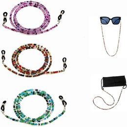 Chaîne de lunettes en perles pour femmes, 3 pièces, lanière porte-lunettes de soleil, sangle de retenue pour lunettes suspendues 240108