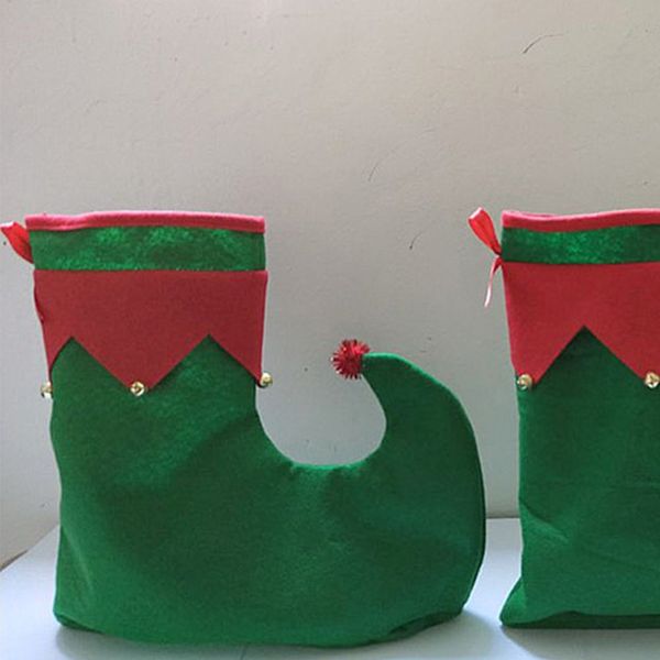 3 pcs navideño padre-hijo-eépico hombado hombado cubiertas de calcetines conjuntos de regalos de fiesta de Navidad accesorios rojo verde hada de hadas cosplay t8nb