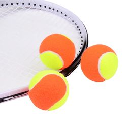 3 pièces balles de Tennis de plage en caoutchouc élastique Orange jaune balle de compétition d'entraînement sportif 240124