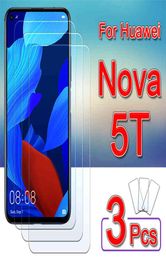 3 piezas para Huawei Nova 5T 5z 5i Pro 2i 3 3i 6 7 SE 7i Protector de pantalla de vidrio en Nova5t Nova5 5 T T5 película de vidrio templado 2041241