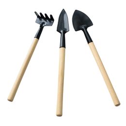 3 PCS Kids Gardening Tool Set, Mini Shovel Rake Fork, Herramientas para jardinería para niños para niños El mejor regalo de juguetes al aire libre para niños 343