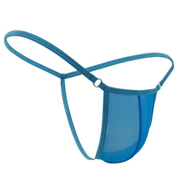 3 piezas para hombre Tangas sexy Micro Bikini GStrings Malla de algodón Bragas transparentes Bolsa para pene Ropa interior gay Disfraces de lencería erótica Jo9421764